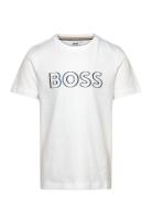 Short Sleeves Tee-Shirt Tops T-Kortærmet Skjorte White BOSS