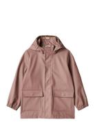 Rainwear Ollo Jacket Outerwear Rainwear Jackets Pink Wheat