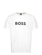 T-Shirt Rn Tops T-Kortærmet Skjorte White BOSS