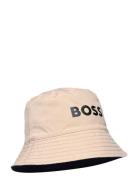 Reversible Bucket Hat Accessories Headwear Hats Bucket Hats Beige BOSS