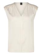 Binadi Tops Blouses Sleeveless White BOSS