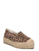 Ida Leo Espadrillos Flade Sandal Brown Pavement