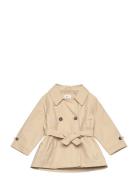 Buttons Trench Waistcoat Skaljakke Outdoorjakke Beige Mango