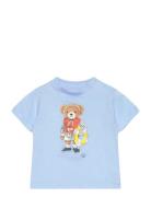 Polo Bear Cotton Jersey Tee Tops T-Kortærmet Skjorte Blue Ralph Lauren...