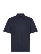 Trond Polo Pique Tops Polos Short-sleeved Navy J. Lindeberg