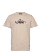 Britain Jersey Tee Tops T-Kortærmet Skjorte Beige Morris