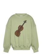 Violin Sp Sweatshirt Tops Sweatshirts & Hoodies Sweatshirts Green Mini...