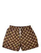 Floral Swim Shorts Badeshorts Brown Portia 1924