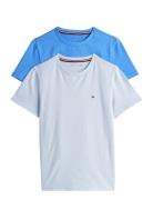 2 Pk Ss Tee Tops T-Kortærmet Skjorte Blue Tommy Hilfiger