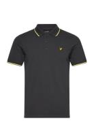 Tipped Polo Shirt Tops Polos Short-sleeved Black Lyle & Scott