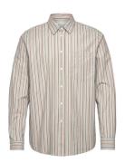 Aster Fun Pinstripe Shirt Designers Shirts Casual Grey WOOD WOOD