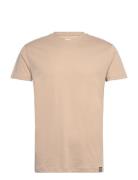 Organic Thor Tee Tops T-Kortærmet Skjorte Beige Mads Nørgaard