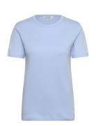 Srhella T-Shirt Gots Tops T-shirts & Tops Short-sleeved Blue Soft Rebe...