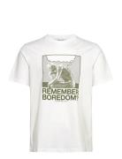 Wwbobby Penseur T-Shirt Tops T-Kortærmet Skjorte White WOOD WOOD