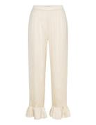 Trousers Satin Frill Pyjamas Nattøj White Lindex