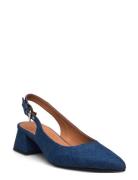 Sling Back Shoes Sling Backs Heeled Slingbacks Blue Billi Bi