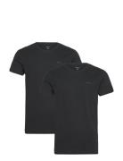 C-Neck T-Shirt 2-Pack Tops T-Kortærmet Skjorte Black GANT