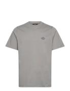 Cotton Jersey Frode Emb Logo Tee Tops T-Kortærmet Skjorte Grey Mads Nø...