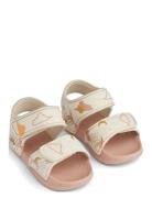 Blumer Printed Sandals Shoes Summer Shoes Sandals Cream Liewood