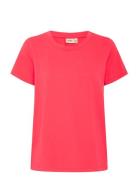 Frzashoulder 1 Tee Tops T-shirts & Tops Short-sleeved Pink Fransa