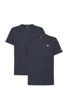 2 Pack Ss Tee Sport T-Kortærmet Skjorte Navy Champion