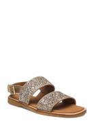 Sandals - Flat Flade Sandaler Silver ANGULUS