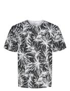 Jjebryan Aop Tee S/S O-Neck Sn Tops T-Kortærmet Skjorte Black Jack & J...