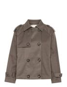 Miramw Short Trenchcoat Trenchcoat Frakke Khaki Green My Essential War...