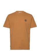 Washed Boot Lab Back Graphic Tee Tops T-Kortærmet Skjorte Brown Timber...