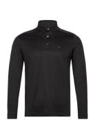 Polo Shirt Tops Polos Long-sleeved Black Emporio Armani