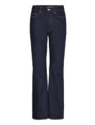 High-Waisted Straight-Fit Rinse-Wash Jeans Bottoms Jeans Straight-regu...