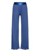 Tnnaima Wide Pants Bottoms Trousers Blue The New