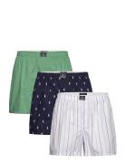 Cotton Boxer 3-Pack Underwear Boxer Shorts Navy Polo Ralph Lauren