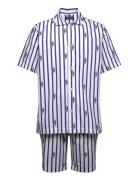 Striped Cotton Pajama Set Pyjamas Nattøj Blue Polo Ralph Lauren