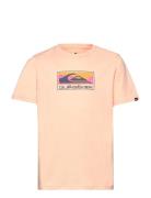 Ev Gradient Box Ss Yth Tops T-Kortærmet Skjorte Orange Quiksilver