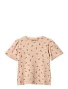 T-Shirt S/S Iris Tops T-Kortærmet Skjorte Pink Wheat