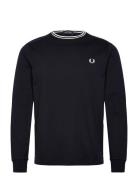 Ls Twin Tipped T-Shirt Tops T-Langærmet Skjorte Navy Fred Perry