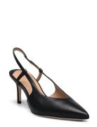 Khloe Calfskin Slingback Pump Shoes Sling Backs Heeled Slingbacks Blac...