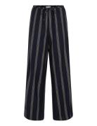 Viprisilla Print Rw Pants Bottoms Trousers Wide Leg Black Vila