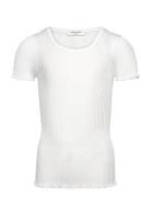 Rkbaku Ss T-Shirt Tops T-Kortærmet Skjorte White Rosemunde Kids