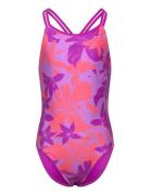 Girls Printed Twinstrap Badedragt Badetøj Purple Speedo