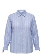 Carcattalina Ls Shirt Yd Wvn Tops Blouses Long-sleeved Blue ONLY Carma...