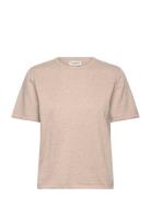 Bs Tekla Regular Fit T-Shirt Tops T-shirts & Tops Short-sleeved Beige ...