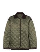 Quilted Liner Jacket Quiltet Jakke Green Weekday