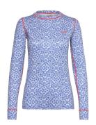 Fryd Ls Sport Base Layer Tops Blue Kari Traa