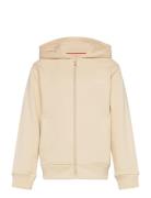 Hooded Cardigan Tops Sweatshirts & Hoodies Hoodies Beige Hugo Kids