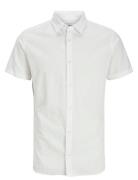 Jjbreeze Linen Blend Shirt Ss Sn Jnr Tops Shirts Short-sleeved Shirts ...