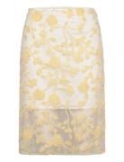 Flower Beads Pencil Skirt Pencilnederdel Nederdel Yellow ROTATE Birger...