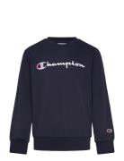 Crewneck Sweatshirt Tops Sweatshirts & Hoodies Sweatshirts Navy Champi...