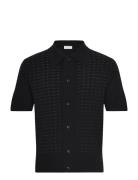 Araawen Rws Designers Knitwear Short Sleeve Knitted Polos Black Tiger ...